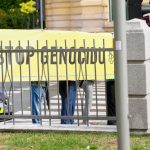 "Ne genocidnoj ambasadi": Veliki protest u Ljubljani zbog otvaranja izraelske ambasade