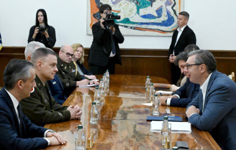 Susret u Predsedništvu Srbije: Vučić razgovarao sa komandantom Nacionalne garde Ohaja