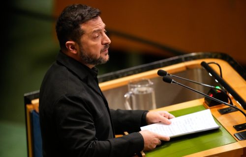 "Na raketi" bi doputovao u Moskvu: Zelenski opsovao ruske novinare u Njujorku