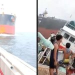 Dramatični snimak sudara teretnog broda i ribarskog čamca u blizini Singapura postao viralan (VIDEO)
