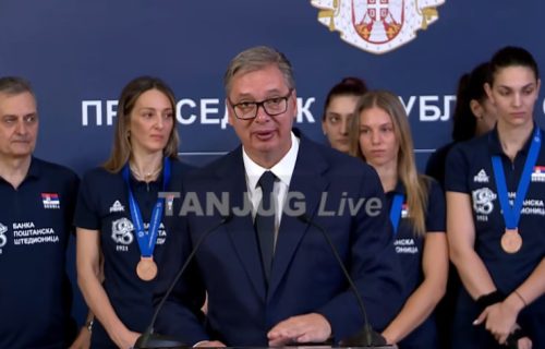 Vučić primio bronzane odbojkašice: "Ja sam vam beskrajno zahvalan"