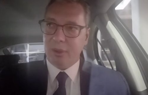 Vučić u "škodi" stigao pred prepunu Arenu: Imam tremu, idemo da ih pobedimo ubedljivije nego ikada