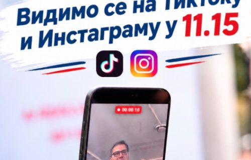 Vučić se obraća na TikToku i Instagramu: "Vidimo se u 11:15"