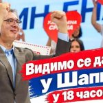 "Imamo program za razvoj cele Srbije": Vučič danas u 18 časova na skupu u Šapcu