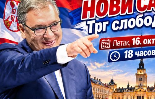Vučić najavio novi, veliki skup: "Vidimo se u petak u Novom Sadu!" (FOTO)