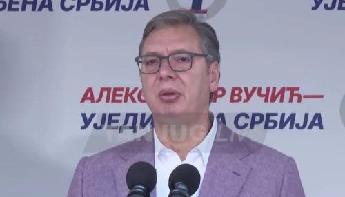 (UŽIVO) Obraća se Vučić na skupu liste “Ujedinjena Srbija” u Kruševcu: “Hvala vam za prelepu kampanju” (VIDEO)