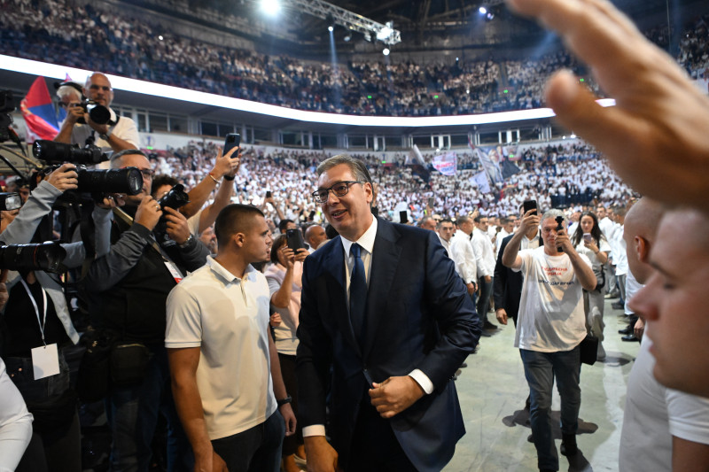 Veličanstveni skup u Areni! Vučić: “Nemamo ni sekund za odmor, hoću da ih ubedljivo pobedimo na izborima”