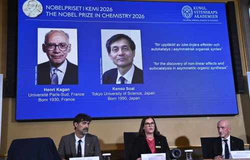 Proglašeni dobitnici Nobelove nagrade za hemiju