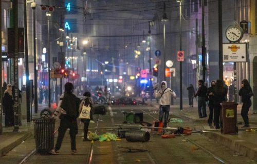 Više od 200 uhapšenih u Milanu: Razbijani izlozi, pljačkane prodavnice, policija na ulicama