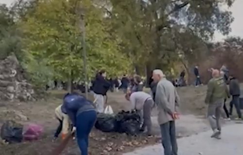 U toku akcija čišćenja Pionirskog parka: Uklanjaju se mobilijar i šatori