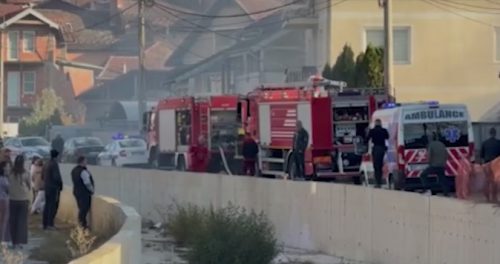 Požar u Novom Pazaru: Vatra izbila u radionici za popravku električnih trotineta