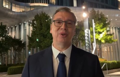 Vučić objavio snimak ispred Kule Beograd: "Ponosan sam na naš grad“